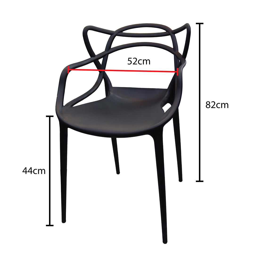 ADXH Furniture Half Molded Polypropylene Dining Chair AH-325A