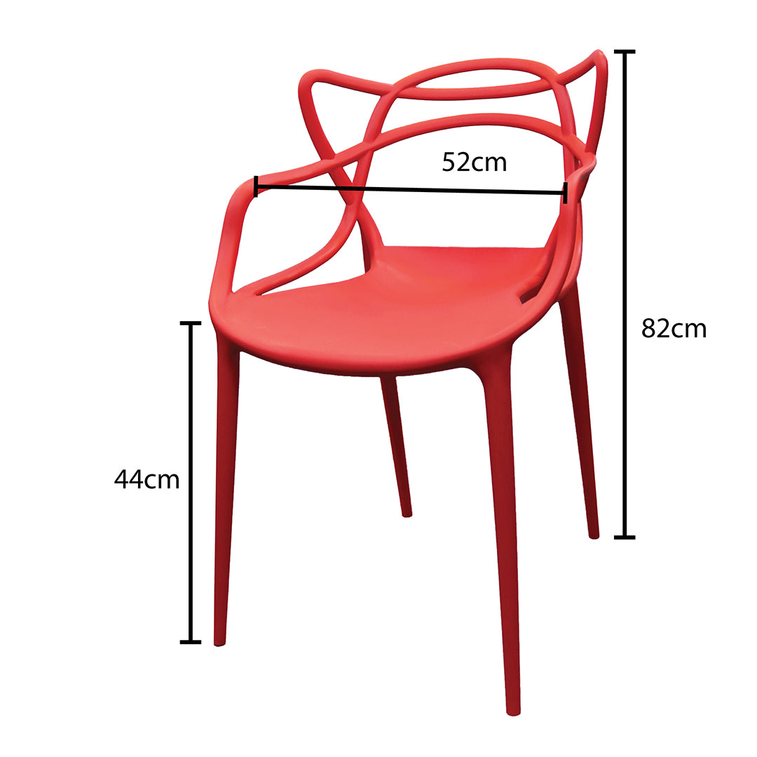 ADXH Furniture Half Molded Polypropylene Dining Chair AH-325C