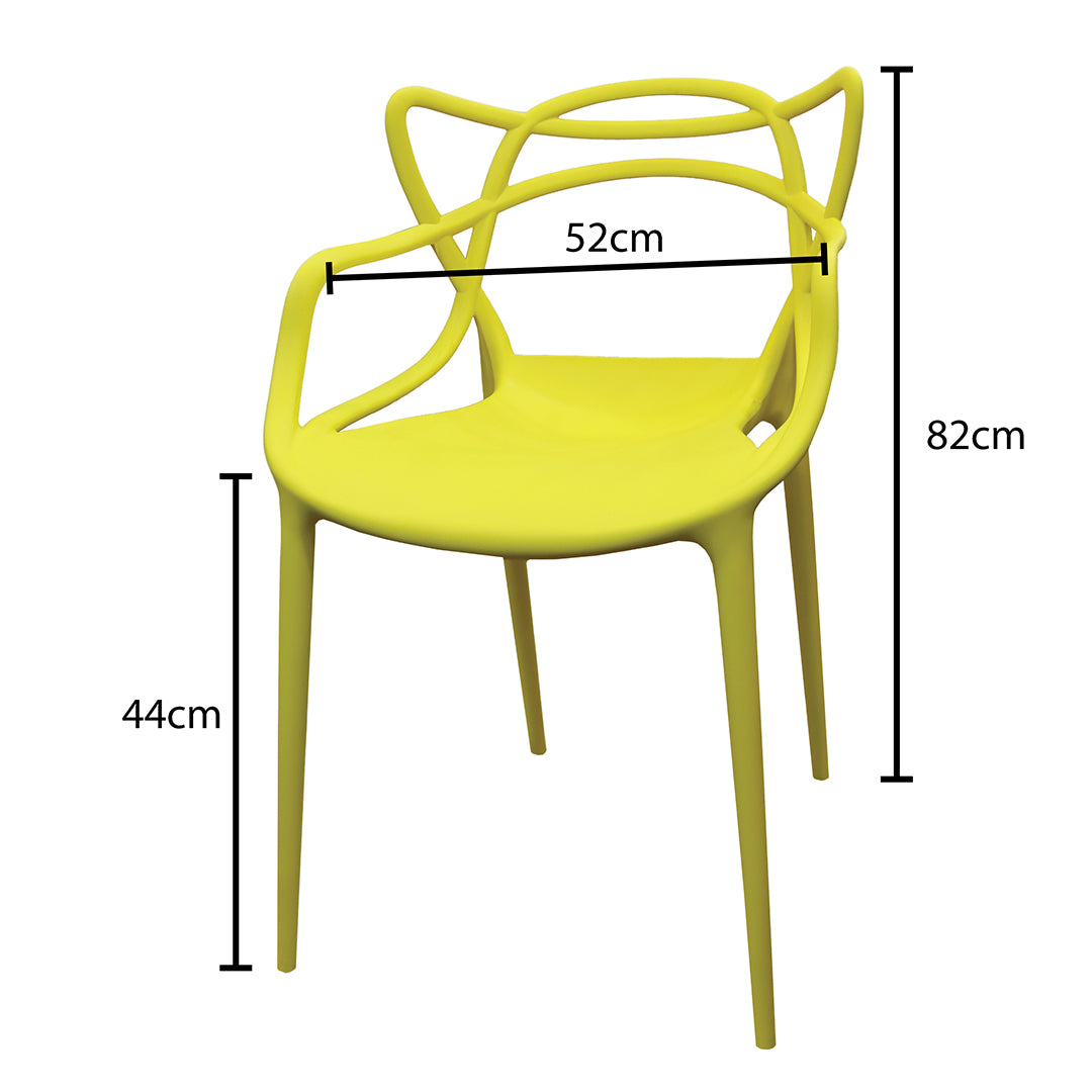 ADXH Furniture Half Molded Polypropylene Dining Chair AH-325D