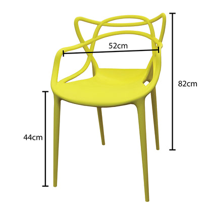 ADXH Furniture Half Molded Polypropylene Dining Chair AH-325D