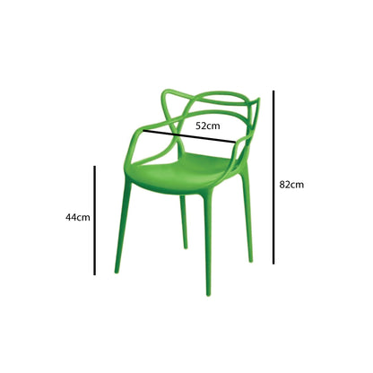 ADXH Furniture Half Molded Polypropylene Dining Chair AH-325E