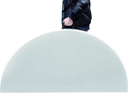 ADXH Portable Plastic Folding Table Dia 150 cm Round for 8-10 Person for Party/Picnic/Garden/Dining/Kitchen/Buffee/Restaurant