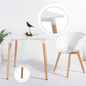 ADXH Modern Wood Dining Table Wooden Tabletop Kitchen Table Square Kitchen Leisure Table with Solid Wooden Legs for Home Office Restaurant Use